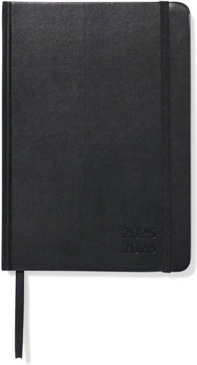 HEMA Schoolagenda 25-26 21.4x15cm PU Zwart