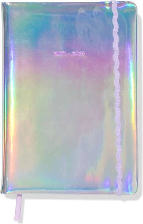 HEMA Schoolagenda 25-26 21.5x15.2cm Padded Iriserend