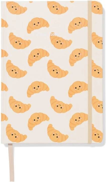 HEMA Schoolagenda 25-26 21.5x15.3cm Karton Croissant
