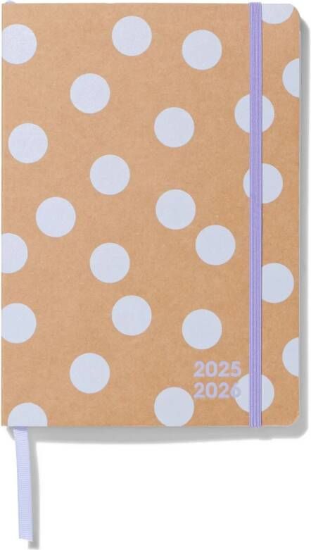 HEMA Schoolagenda 25-26 21x15cm Karton Stippen