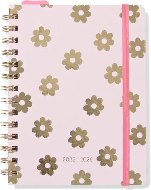 HEMA Schoolagenda 25-26 A5 Karton Bloem