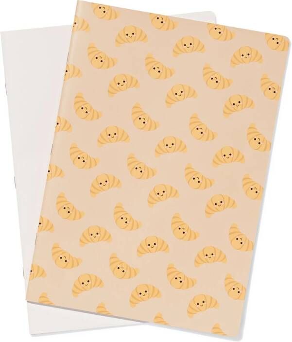 HEMA Schriften A4 Ruiten 10x10cm Croissants 2 Stuks