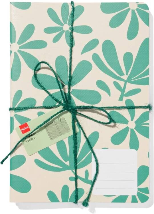 HEMA Schriften A5 Bloemen 3 Stuks