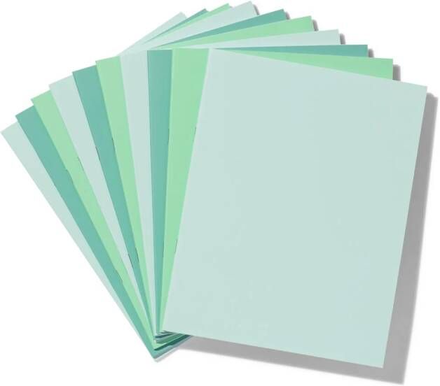 HEMA Schriften A5 Gelinieerd Groen 10 Stuks