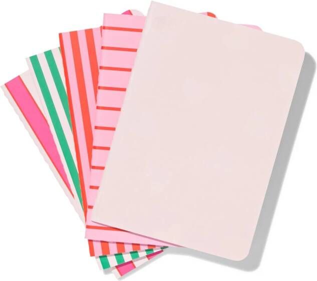 HEMA Schriften A6 Gelinieerd 5 Stuks