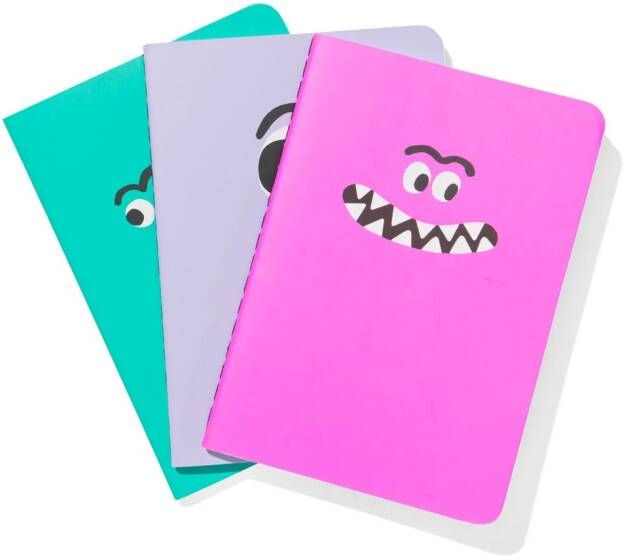 HEMA Schriften A6 Monsters 3 Stuks