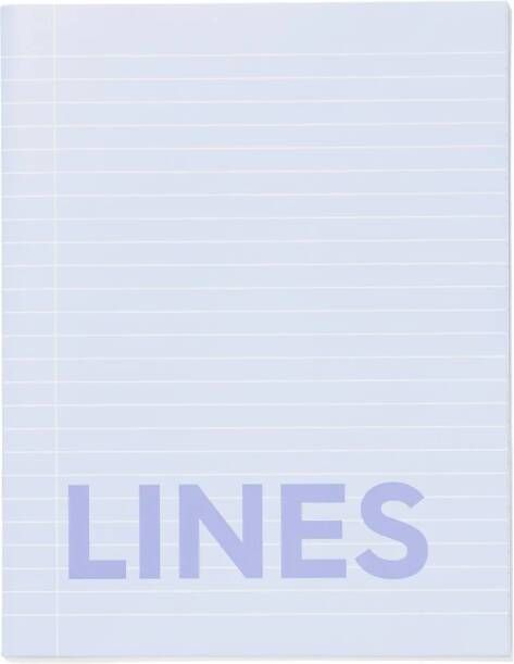 HEMA Schriften Blauw A5 Gelinieerd 3 Stuks