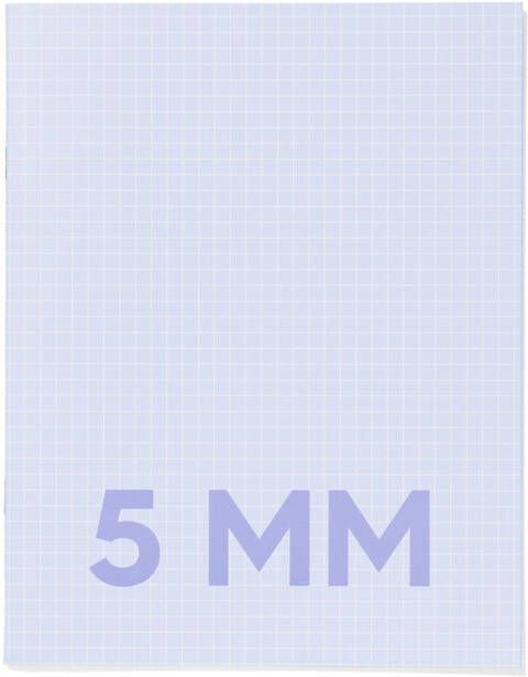 HEMA Schriften Blauw A5 Geruit 5mm 3 Stuks