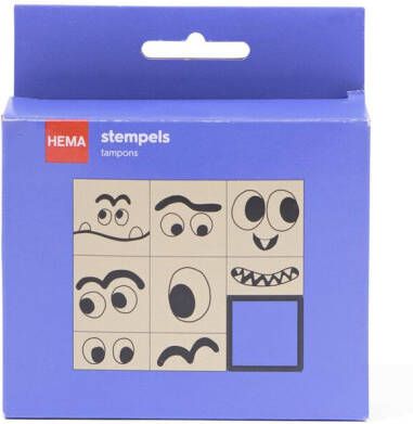 HEMA Stempelset Gezichtjes Monster