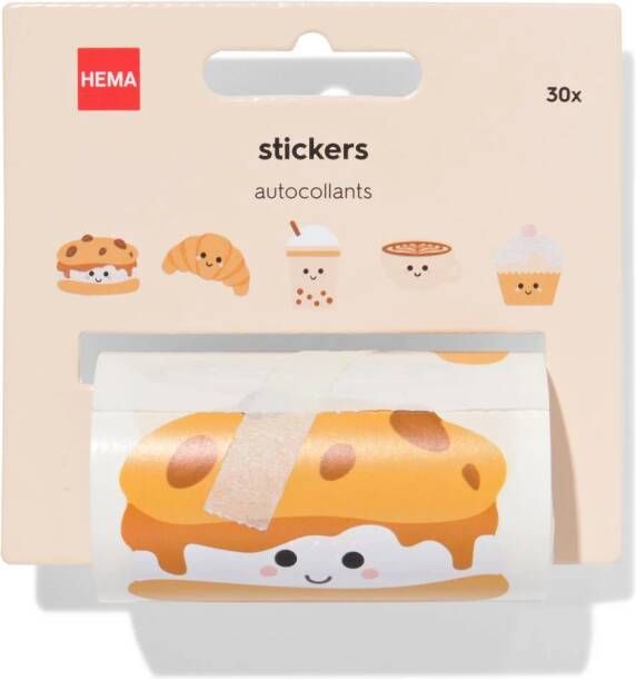 HEMA Stickers Koffie 30 Stuks