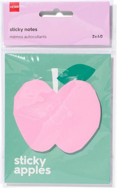 HEMA Sticky Notes Blok Fruit 2 Stuks