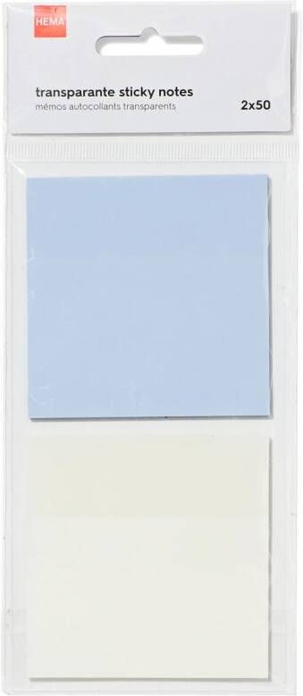 HEMA Sticky Notes Transparant 2 Stuks