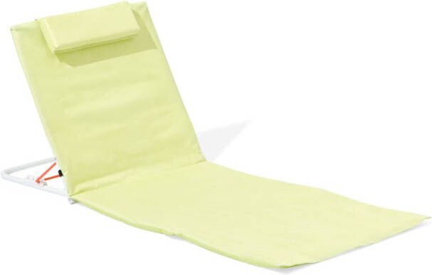 HEMA Strandmat 145x47cm Met Rugleuning (lichtgroen)