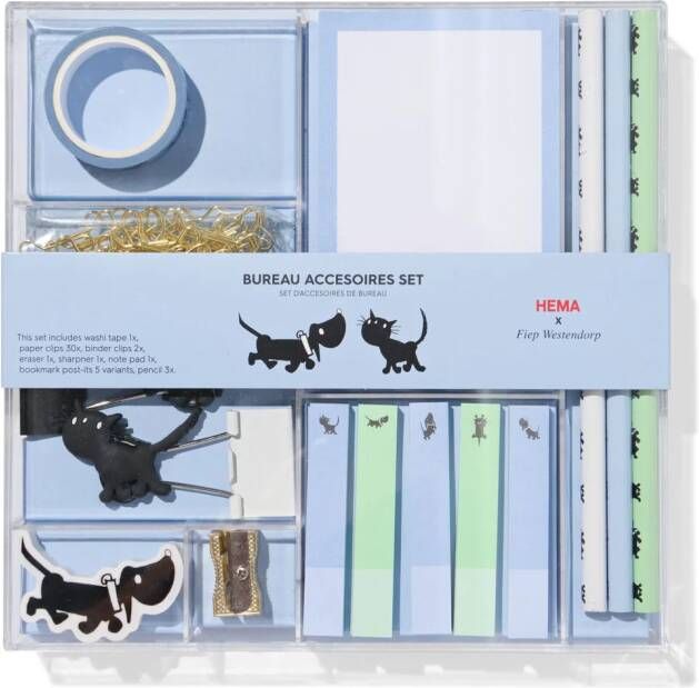 HEMA Takkie En Siepie Bureauaccessoires Set