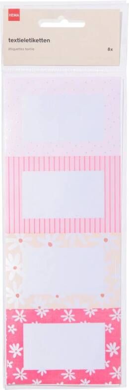 HEMA Textieletiketten Bloem 8 Stuks