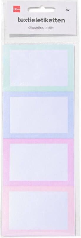 HEMA Textieletiketten Pastel 8 Stuks