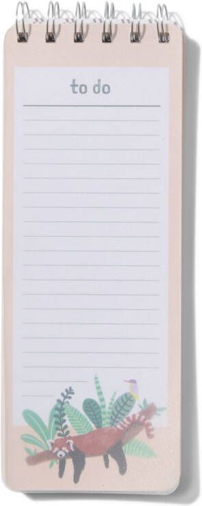 HEMA Todo Lijst 21x8 Rode Panda