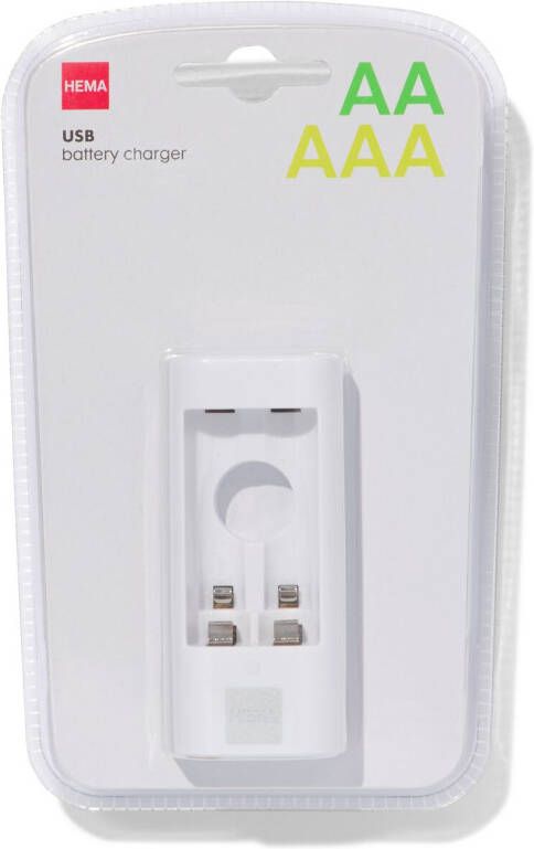 HEMA USB Batterijlader Voor AA Of AAA Batterijen