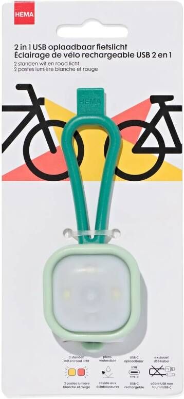 HEMA USB Fietslampje Voor- En Achter