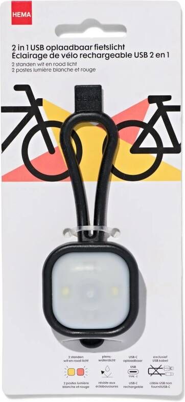 HEMA USB Fietslampje Voor- En Achter