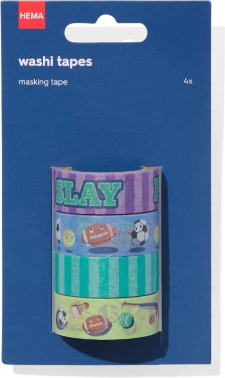 HEMA Washi Tapes 4stuks