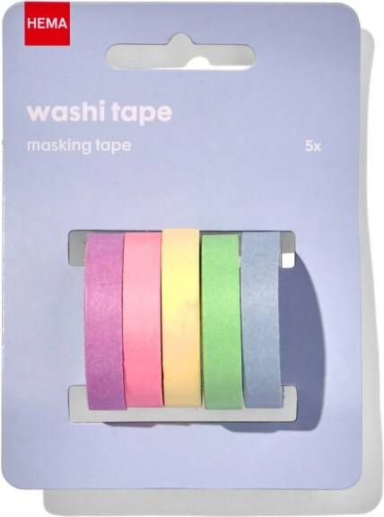 HEMA Washi Tapes 5 Stuks