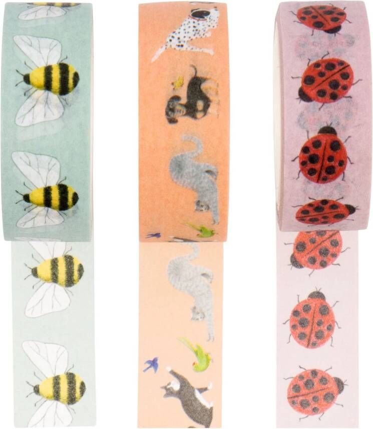 HEMA Washi Tapes Insecten 3 Stuks