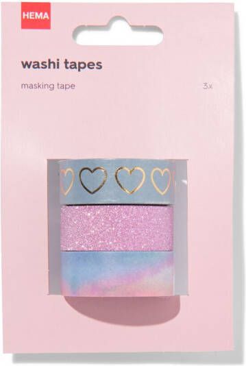 HEMA Washi Tapes Met Glitters 3 Stuks