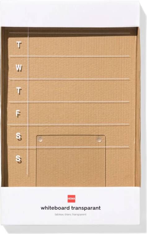 HEMA Weekplanner Transparant