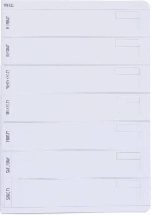 HEMA Weekplanning Navulling A5 Voor Notitieboek 2 Stuks