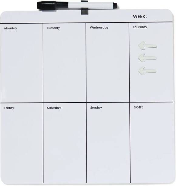 HEMA Whiteboard 30x30 Weekplanner