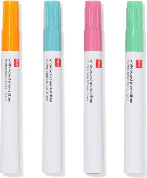 HEMA Whiteboard Markers 2mm Pastel 4 Stuks