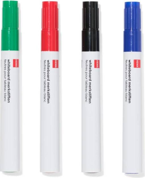 HEMA Whiteboardmarkers 4 Stuks