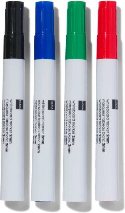 HEMA Whiteboardmarkers 4 Stuks