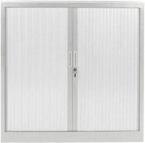 Schaffenburg Aurelius roldeurkast 118x120x43cm ombouw en lamellenkleur wit