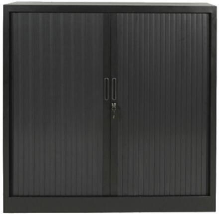 Schaffenburg Aurelius roldeurkast 118x120x43cm ombouw en lamellenkleur zwart