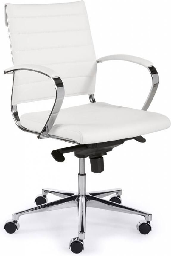 ABC Kantoormeubelen Bureaustoel Design Luxe Wit