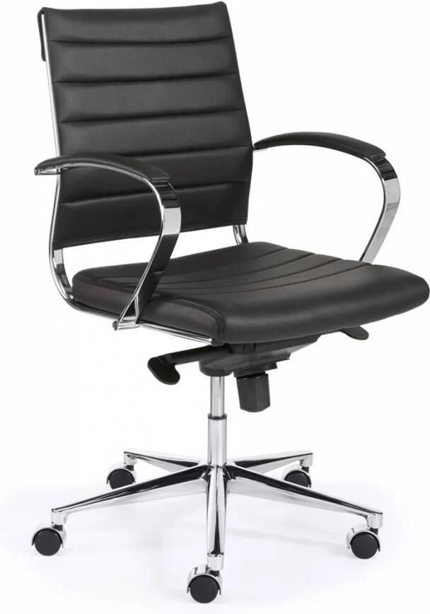 ABC Kantoormeubelen Bureaustoel Design Luxe Zwart