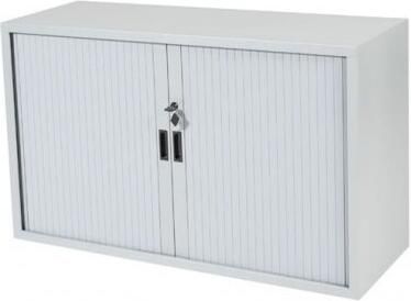 Schaffenburg Claudius Basic roldeurkast 72 8x120x45cm. ombouw en lamellenkleur aluminium(RAL9006 )