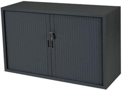 Schaffenburg Claudius Basic roldeurkast 72 8x120x45cm. ombouw en lamellenkleur zwart(Interieur apart bestellen )