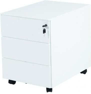 Schaffenburg Claudius ladenblok 392x553x524mm (BxDxH) 3 lades A6 romp en lade wit RAL9010. Voorzien van kunststofpennenlade en metalen top