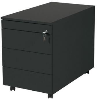 Schaffenburg Claudius Plus verrijdbaar ladenblok 43 5x55 4x78cm(BxHxD ) zwart