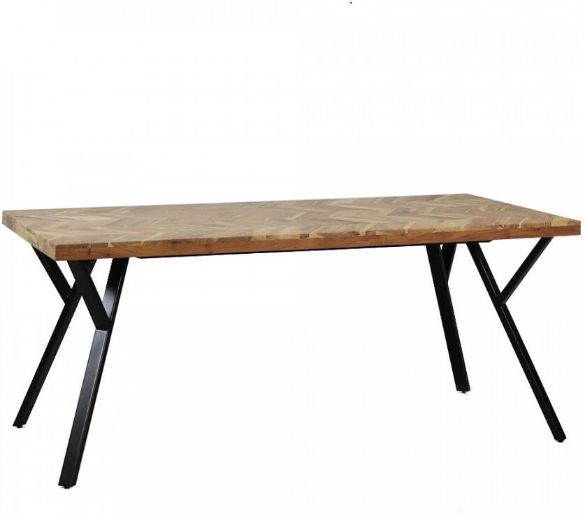 KantoormeubelenPlus Eettafel Sulkava acaciahout 180 x 90 cm