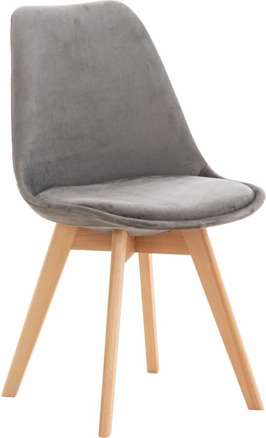 KantoormeubelenPlus Bezoekers Vergaderstoel Ahtari Fluweel Grijs