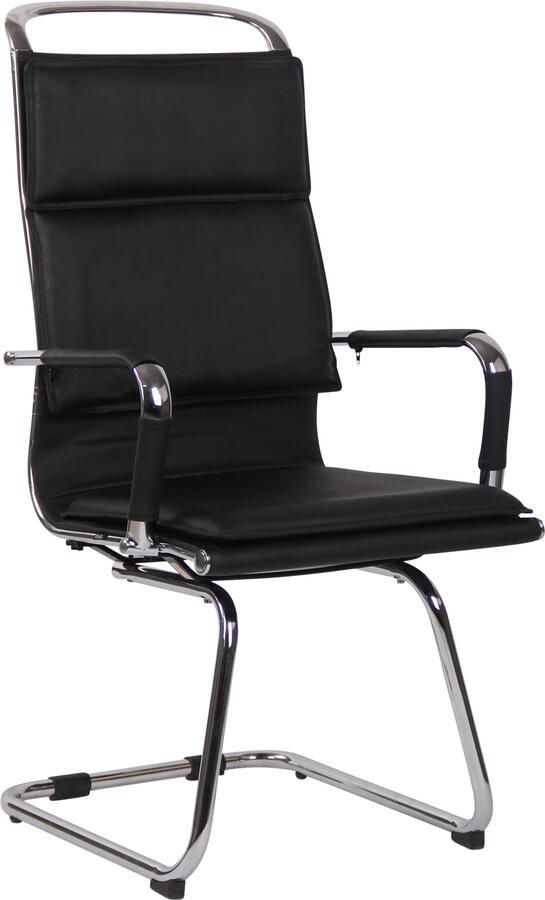 KantoormeubelenPlus Bezoekers Vergaderstoel Eckero Kunstleer Zwart