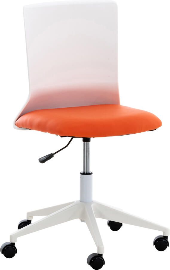 KantoormeubelenPlus Bezoekers Vergaderstoel Espoo Kunstleer Oranje