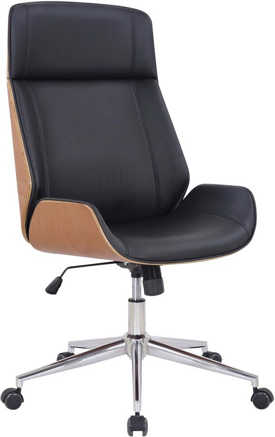 KantoormeubelenPlus Bureaustoel Bodo Kunstleer N Zwart