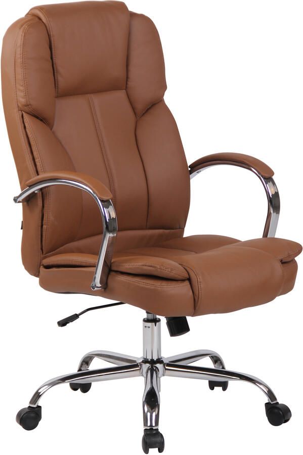 KantoormeubelenPlus Bureaustoel Finnsnes XXL Kunstleer Lichtbruin