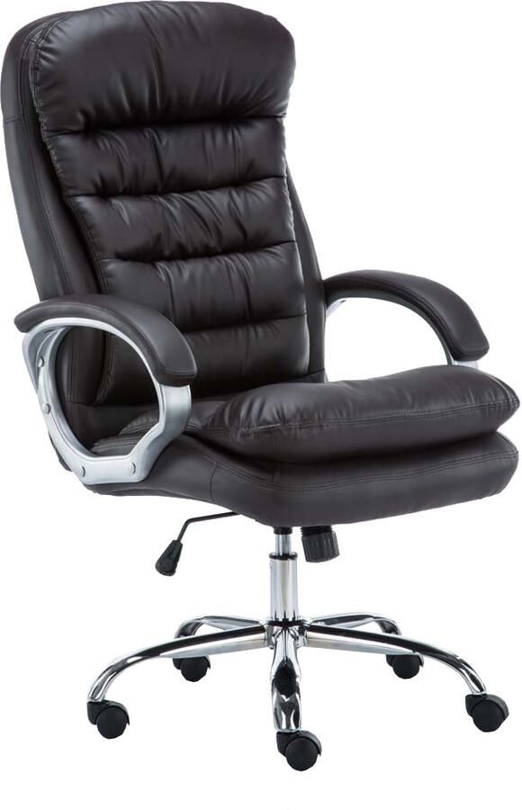 KantoormeubelenPlus Bureaustoel Frederikstad Kunstleer Bruin