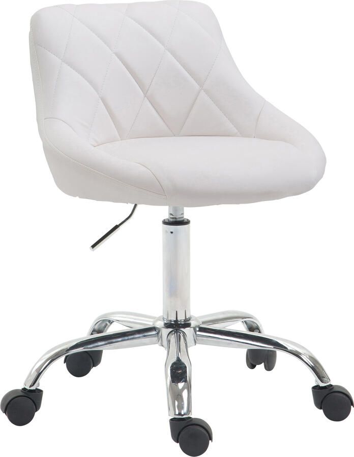 KantoormeubelenPlus Bureaustoel Werkkruk Honkajoki Kunstleer Wit